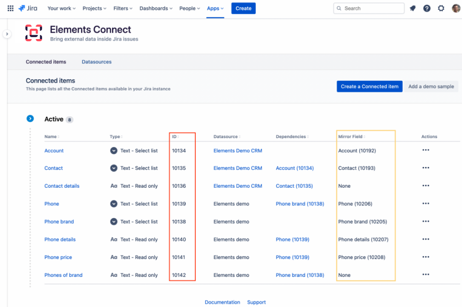 Elements Connect global admin at a glance