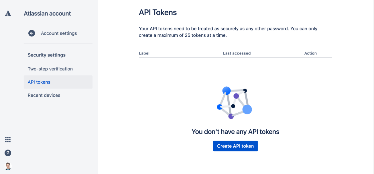 Generate Jira API token