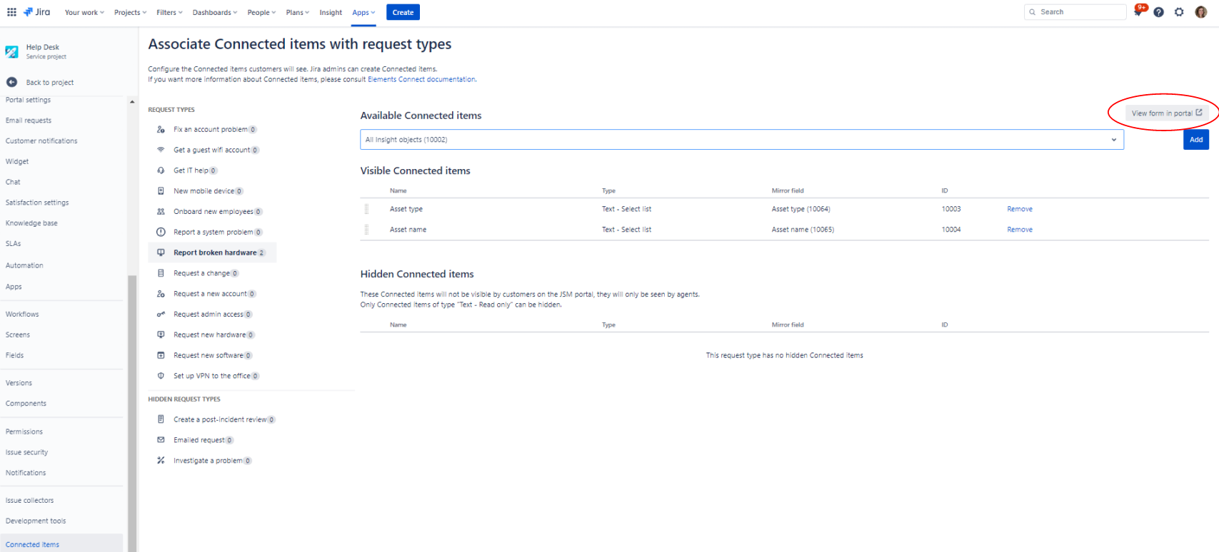 Elements Connect - Project administration