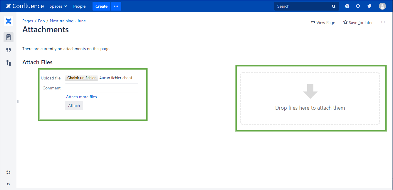 Browse files to import from attachments page