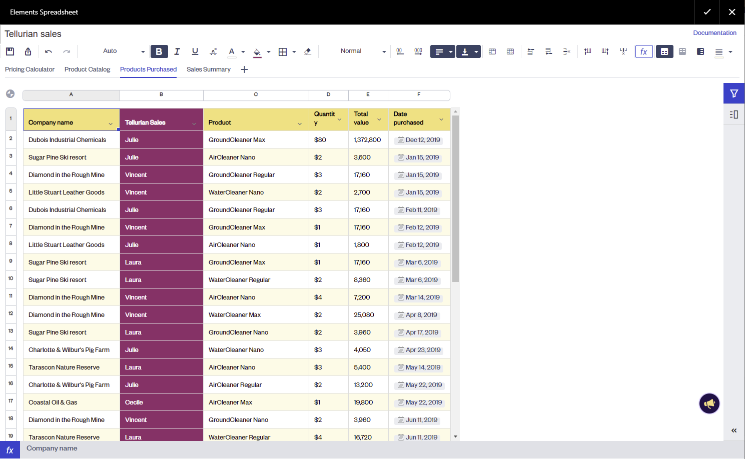 Alternating colors, header and background color