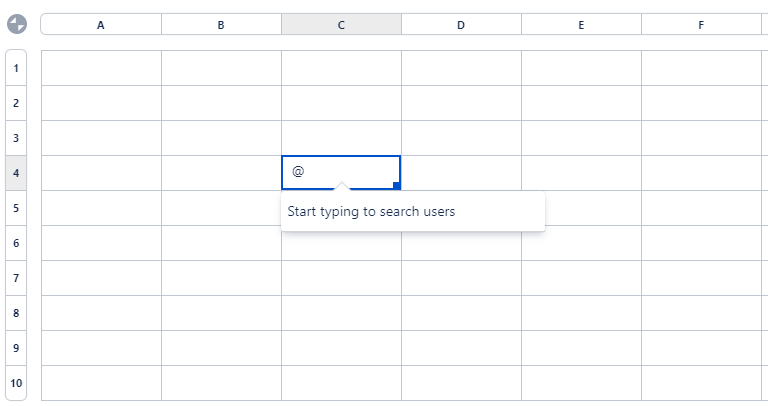 User mention searcher