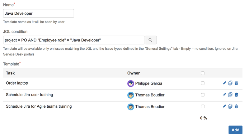 Onboarding Java developer Panel template