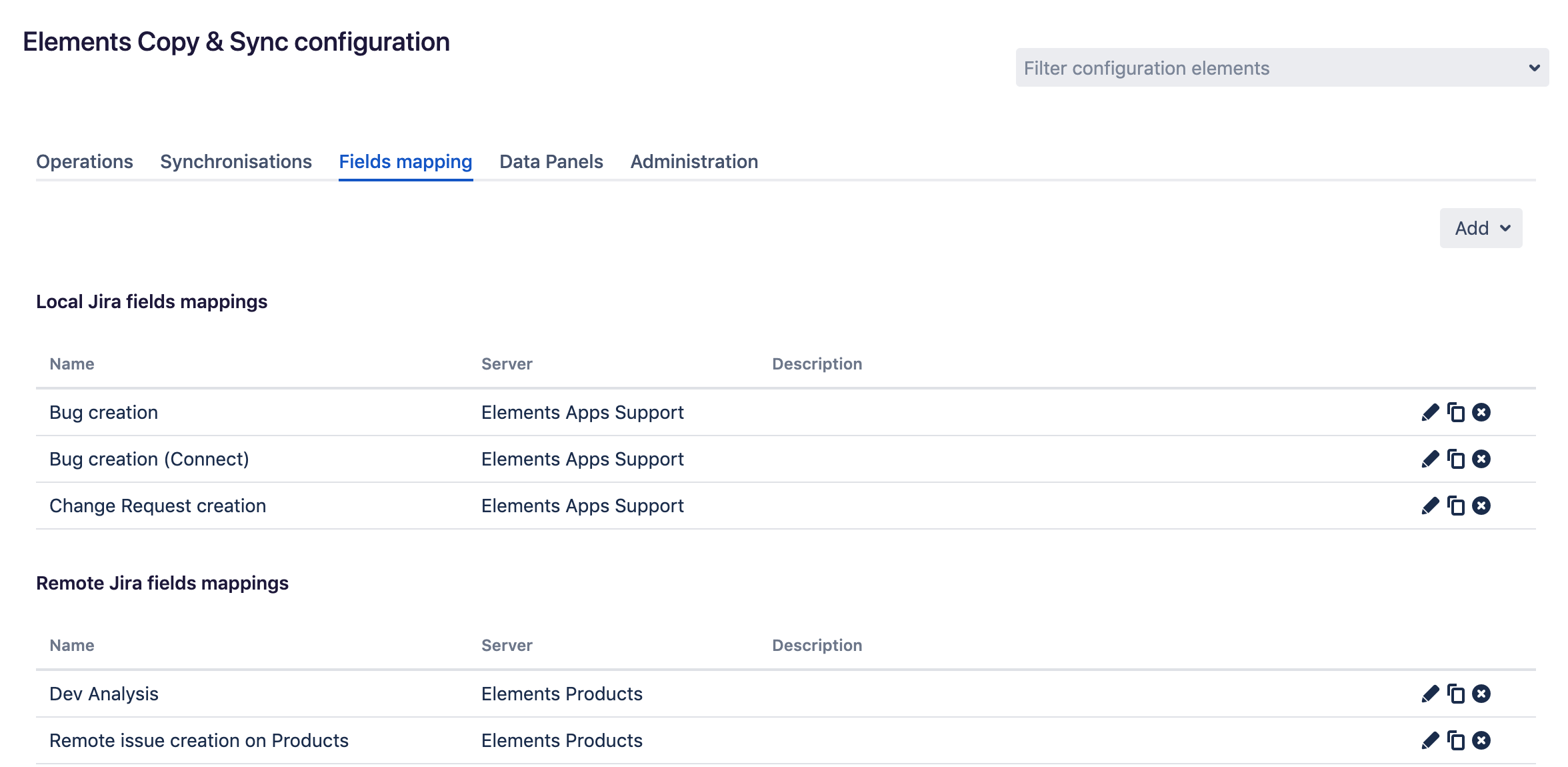 Local and remote Jira field mapping