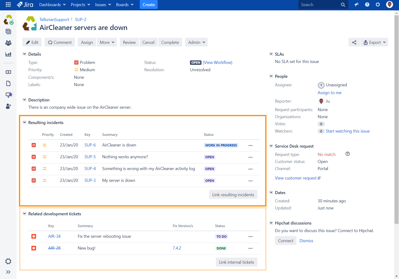 Data Panel to display all linked issues to current issue