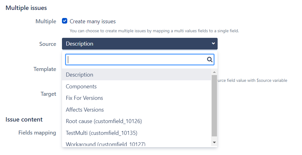 Elements Copy and Sync Operations create multiple Jira issues source