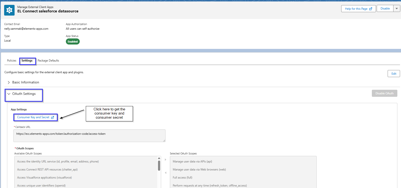 Salesforce Datasource get consumer key and secret.png