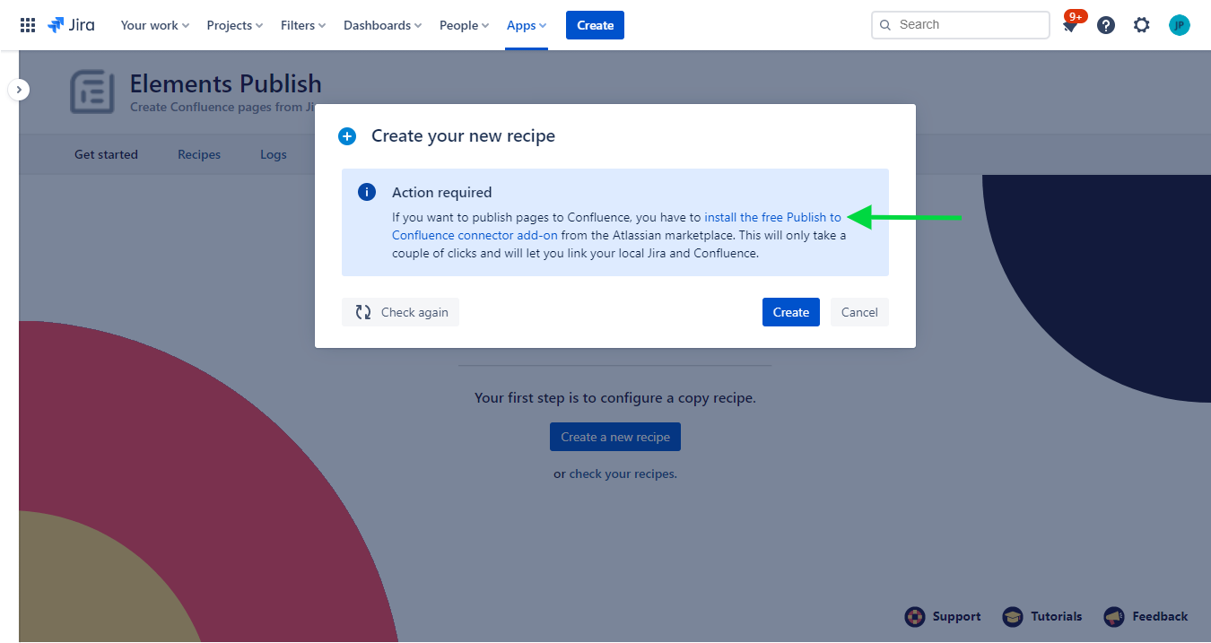 recipe-creation-dialog-install-connector-publish-to-confluence.png
