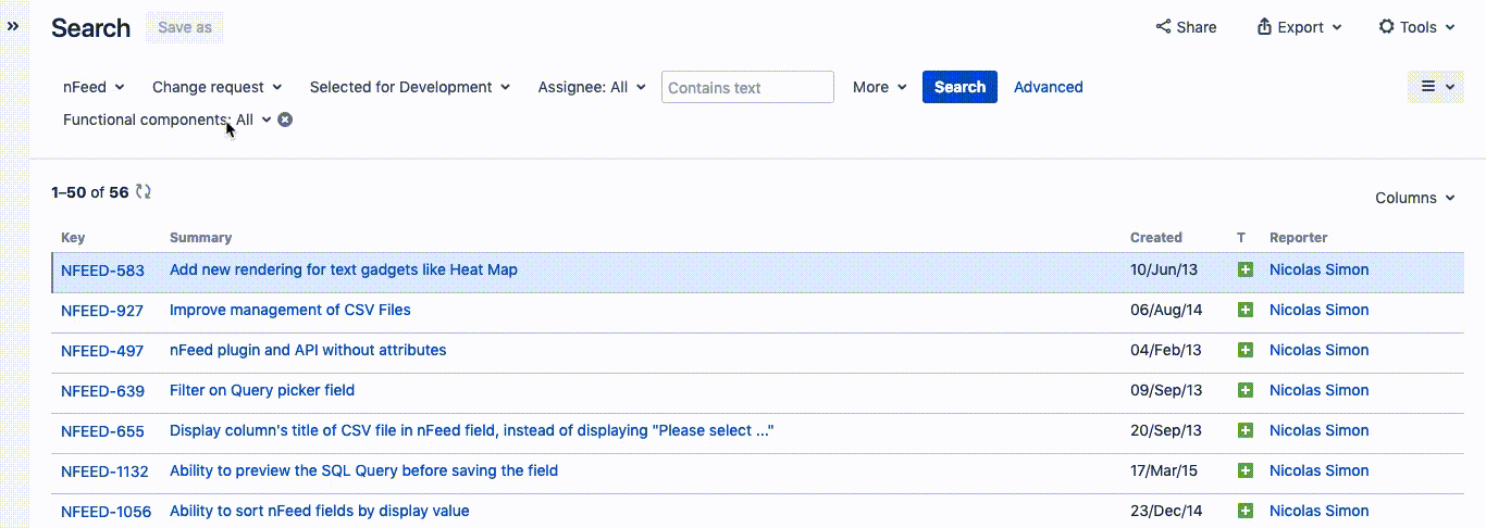 Elements Connect field Basic search options.gif