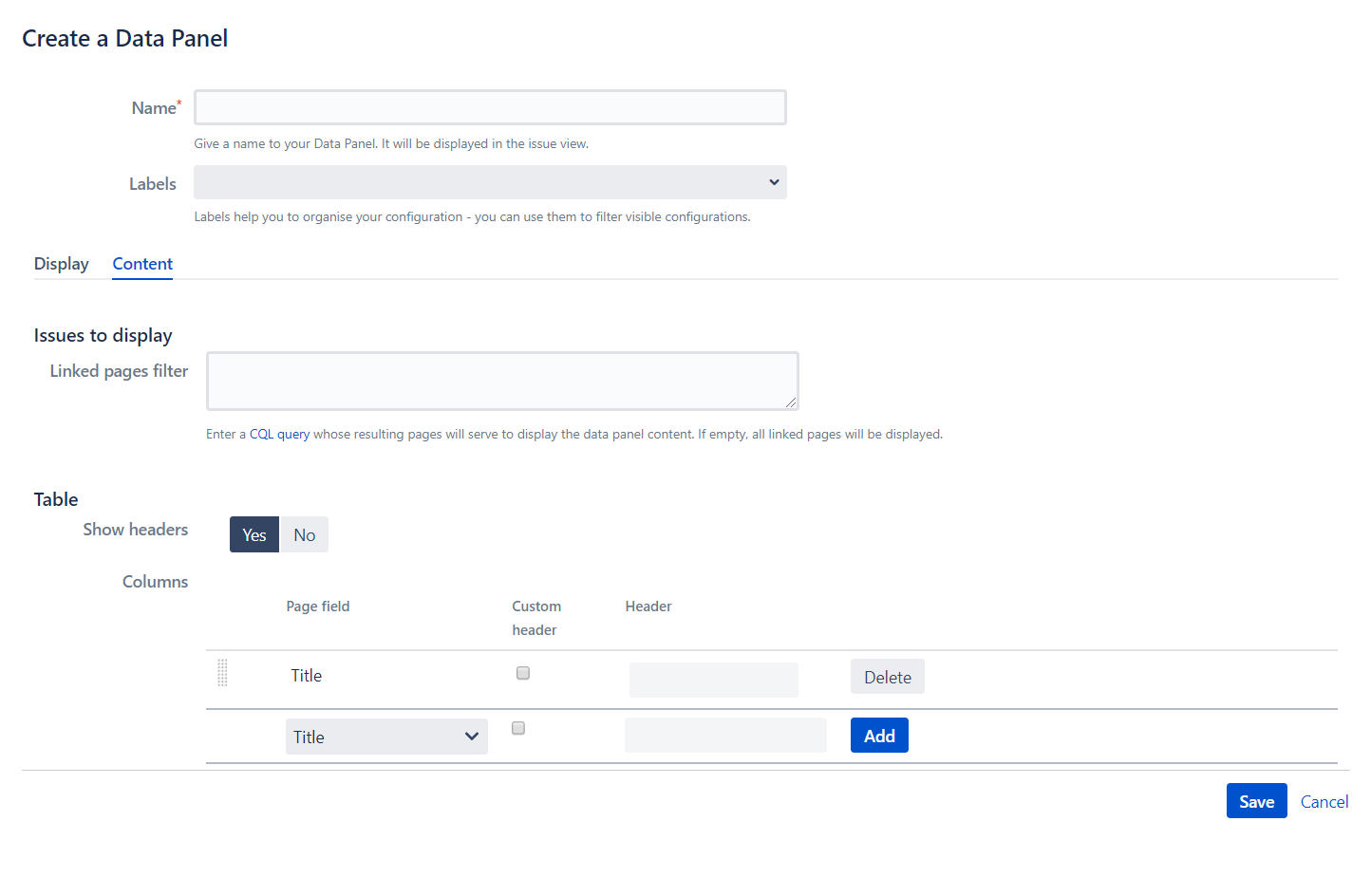 Copy and Sync Confluence data panel content