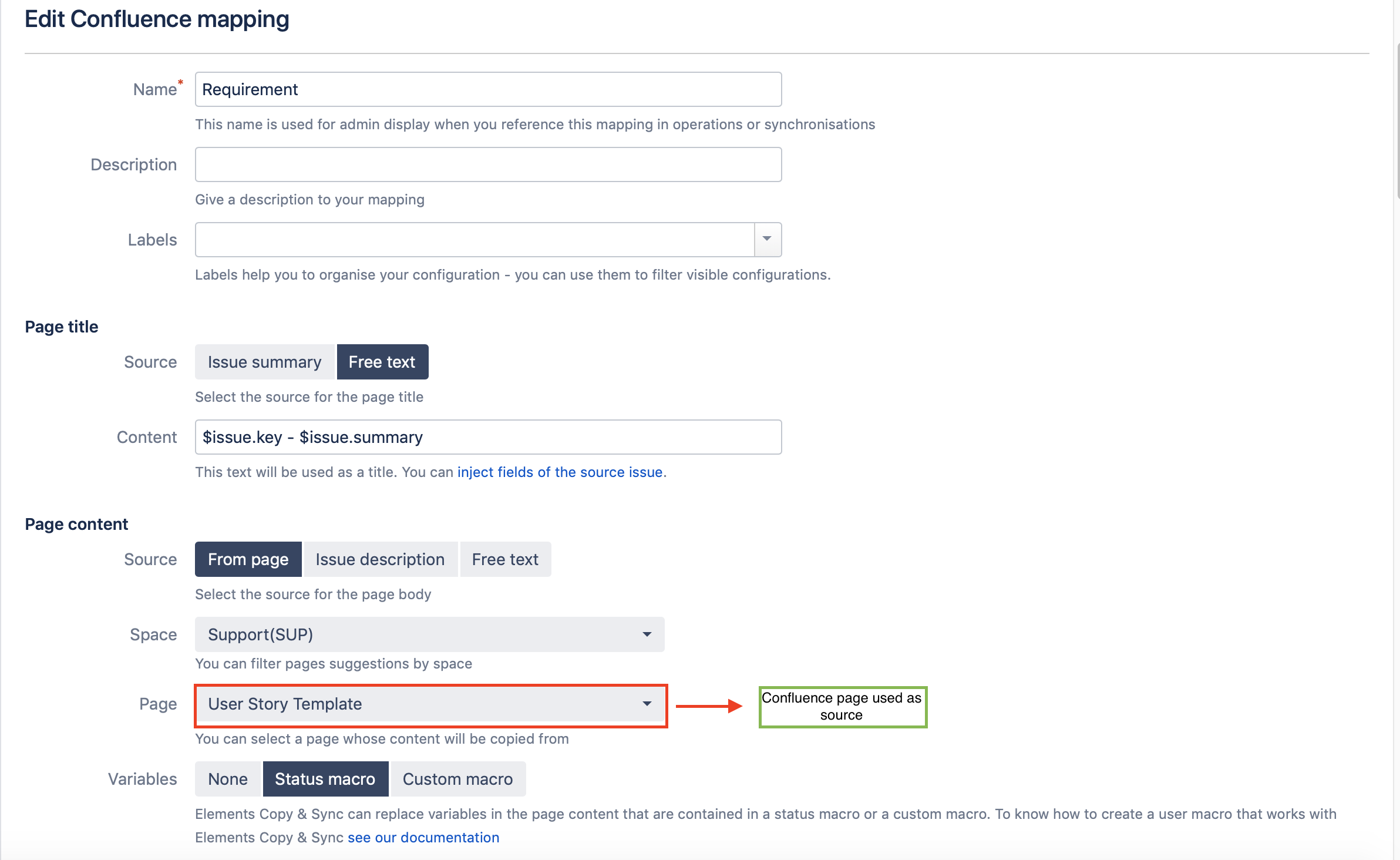 Create Confluence mapping in Jira